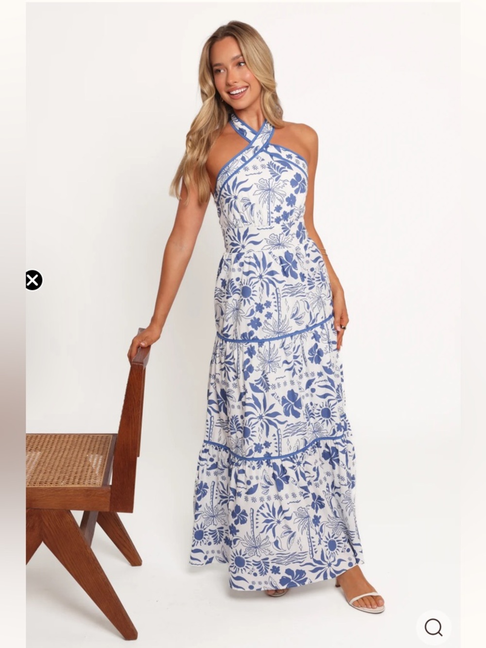 Petal & Pup Fernanda Maxi Dress blue size XS - new with tags